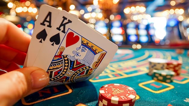 Blackjack table setup