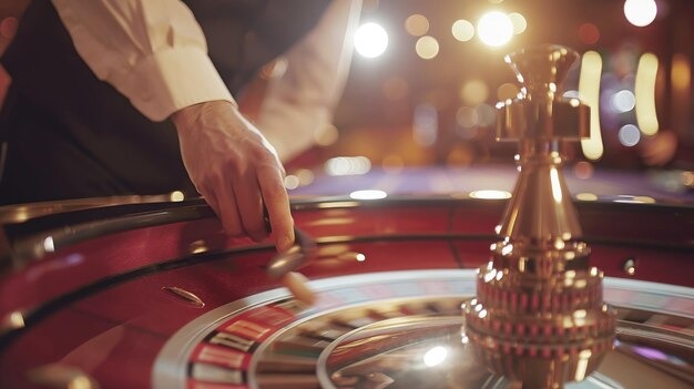 Roulette wheel in studio
